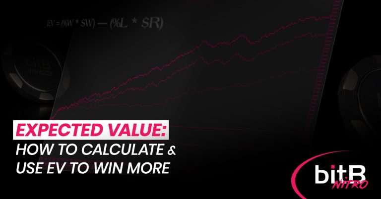 A cover image for the article "Expected Value in Poker: How to Calculate and Use EV to Win More" featuring the article title and a poker EV graph.